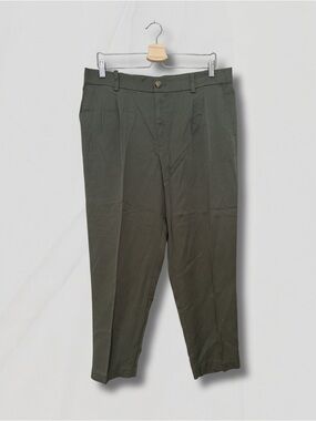 LOFT Olive Utility High-Rise Trousers